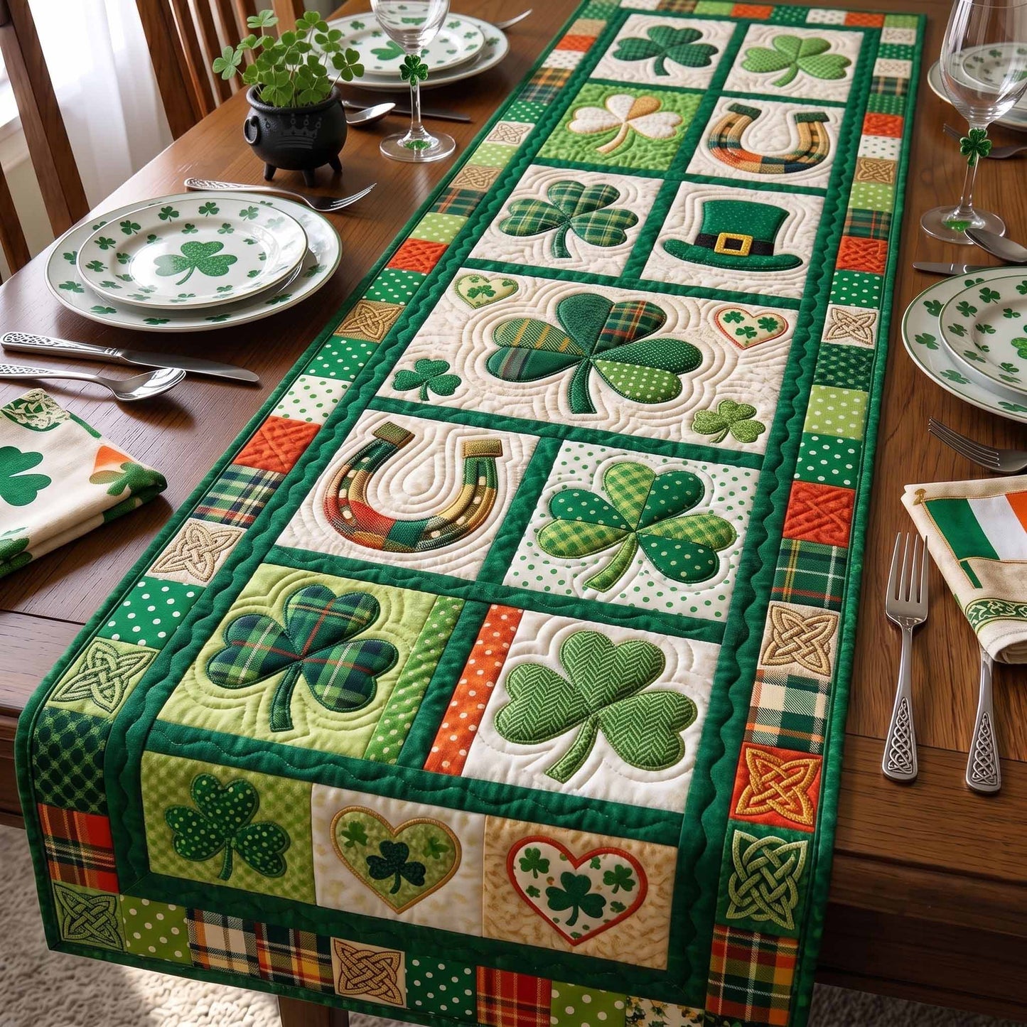 Irish Blessings Quilted Table Runner GFTOTP20233