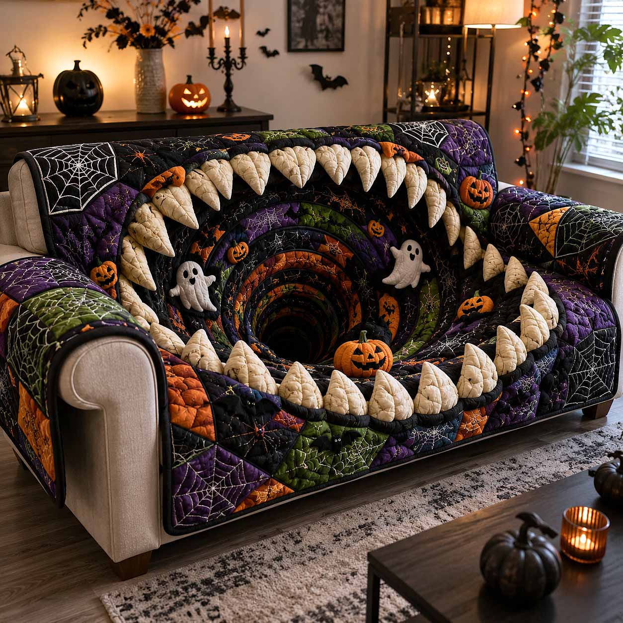 Wicked Hollow Quilted Sofa Cover GFTOTP20295