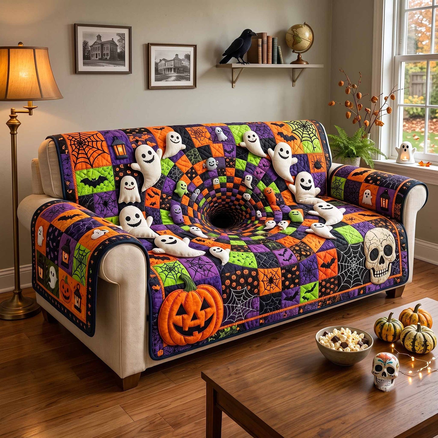 Wicked Hollow Quilted Sofa Cover GFTOTP20297