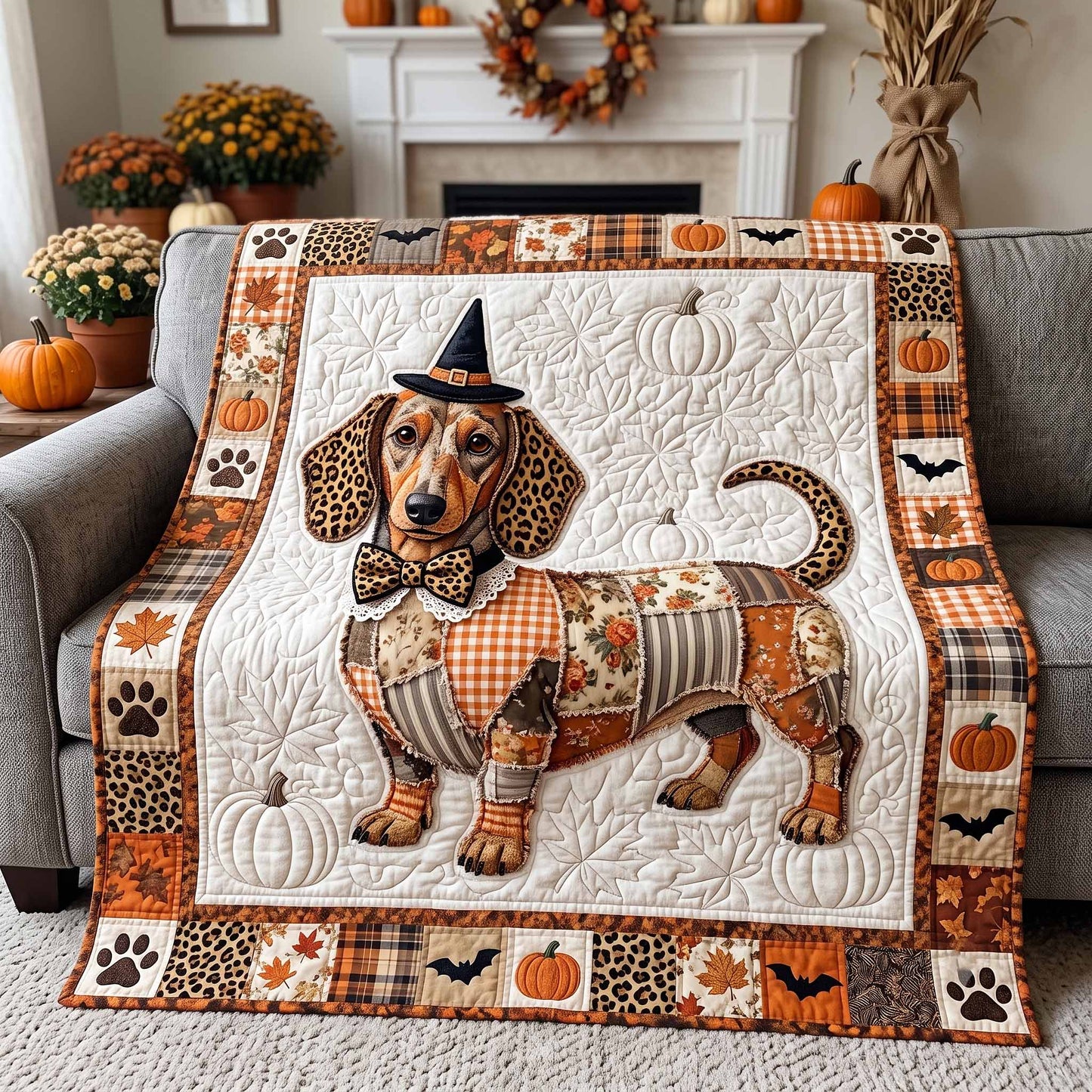 Boo Wiener Quilted Blanket GFTOTP20304