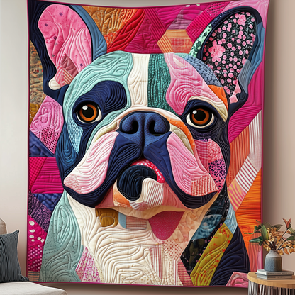 Adorable French Bulldog Quilted Blanket GFTOTP2030