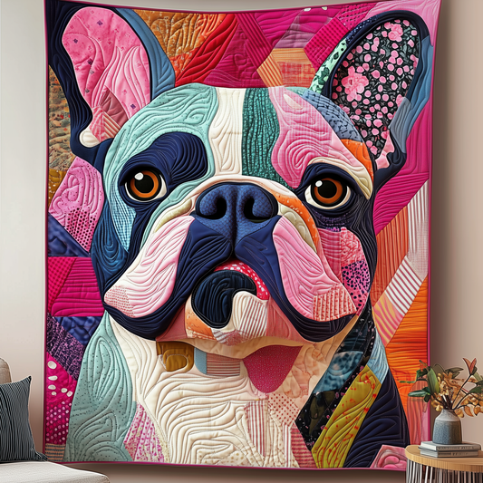 Adorable French Bulldog Quilted Blanket GFTOTP2030