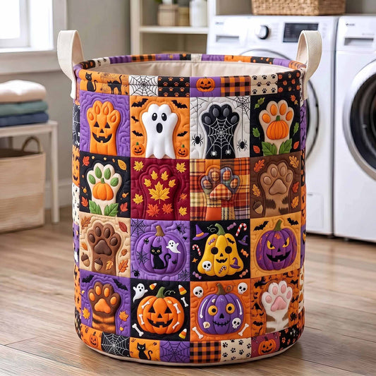 Halloween Paws Quilted Laundry Basket GFTOTP20310