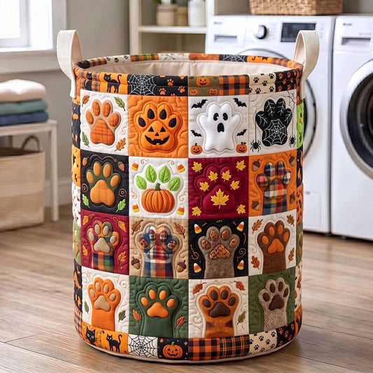 Halloween Paws Quilted Laundry Basket GFTOTP20311