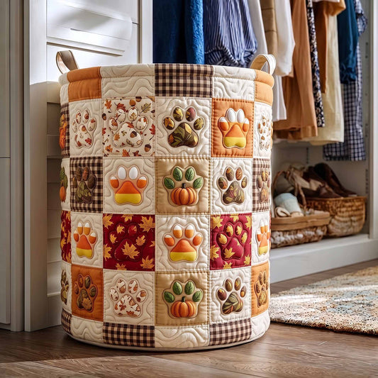 Halloween Paws Quilted Laundry Basket GFTOTP20313