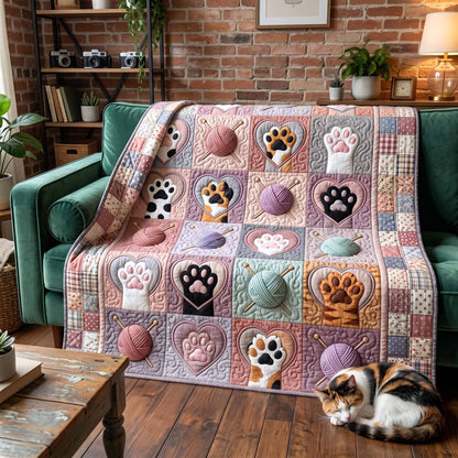 Paws And Purrs Quilted Blanket GFTOTP20338