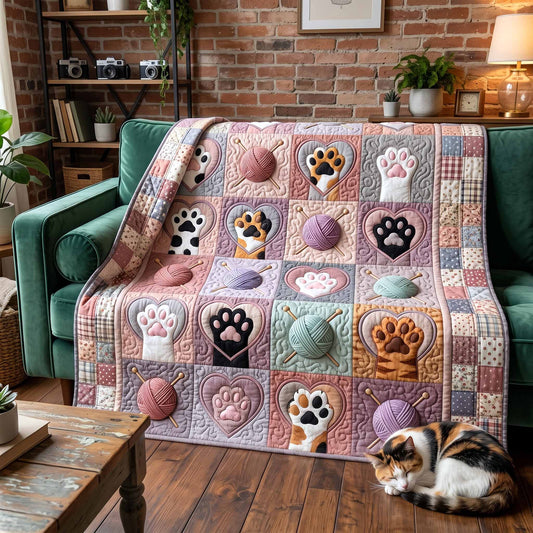 Paws And Purrs Quilted Blanket GFTOTP20338