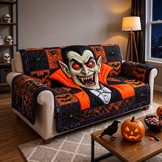 Vampire Manor Quilted Sofa Cover GFTOTP20394