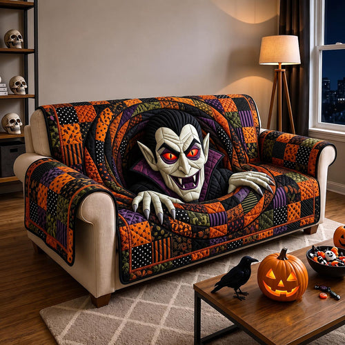 Vampire Manor Quilted Sofa Cover GFTOTP20395
