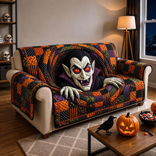 Vampire Manor Quilted Sofa Cover GFTOTP20395