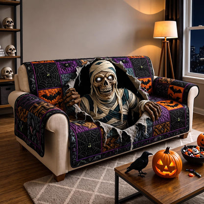 Midnight Mummy Quilted Sofa Cover GFTOTP20398