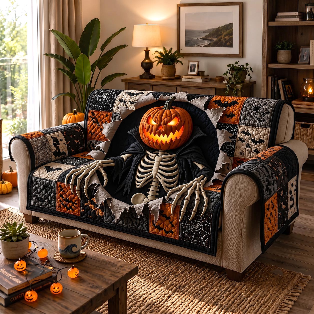 Jack Harvest Quilted Sofa Cover GFTOTP20399