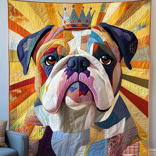 Bulldog The Winner Quilted Blanket GFTOTP2039