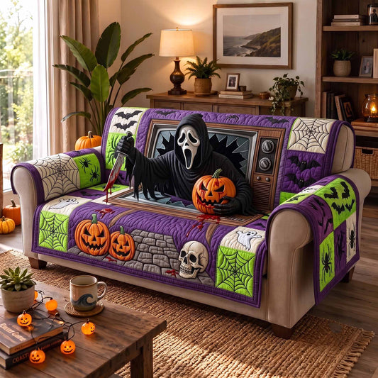 Midnight Slasher Quilted Sofa Cover GFTOTP20400