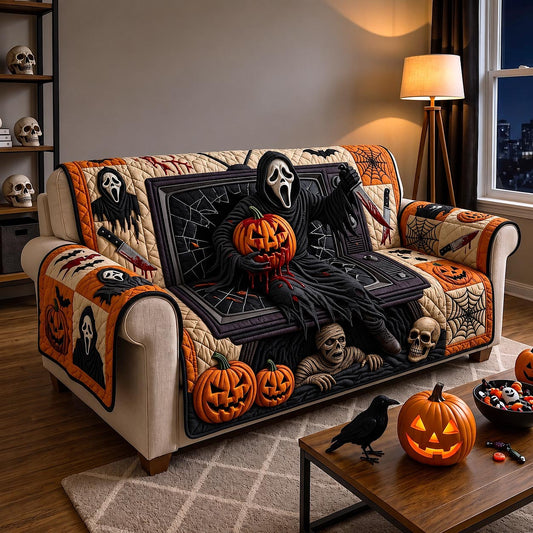 Midnight Slasher Quilted Sofa Cover GFTOTP20401