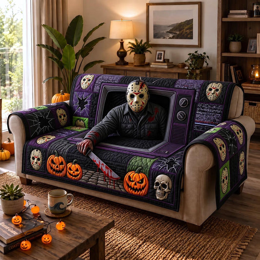 Midnight Slasher Quilted Sofa Cover GFTOTP20402