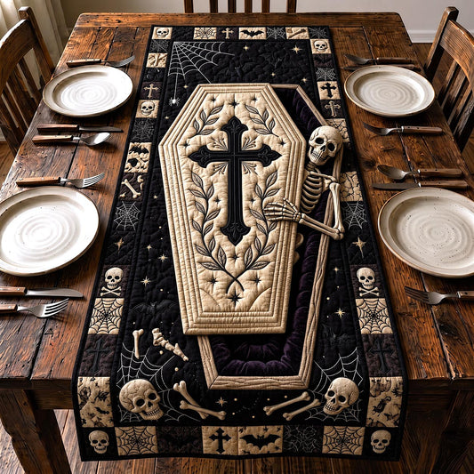 Haunted Coffin Quilted Table Runner GFTOTP20441