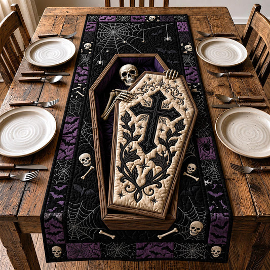 Haunted Coffin Quilted Table Runner GFTOTP20443