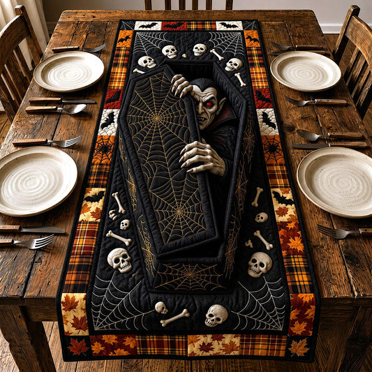 Haunted Coffin Quilted Table Runner GFTOTP20444