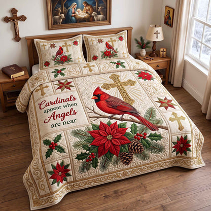 Cardinal Faith 3-Piece Quilted Bedding Set GFTOTP20453