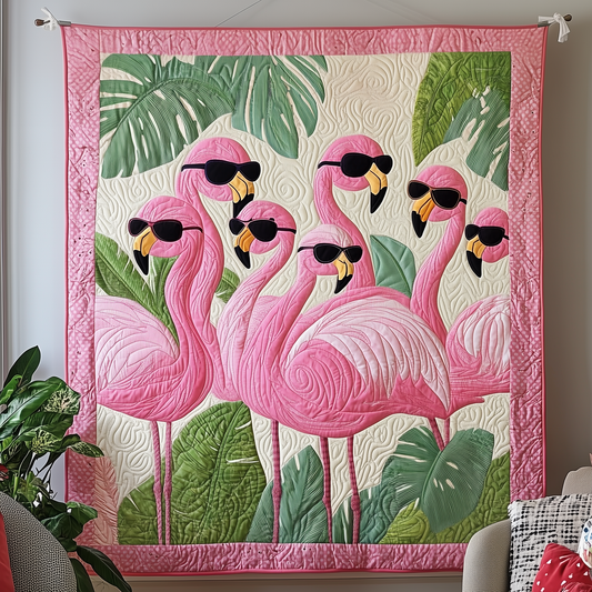 Tropical Flamingo Quilted Blanket GFTOTP2046
