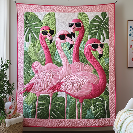 Tropical Flamingo Quilted Blanket GFTOTP2047