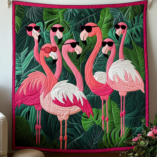 Tropical Flamingo Quilted Blanket GFTOTP2048