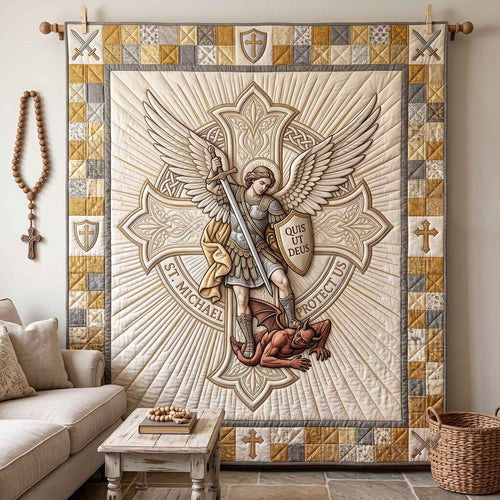 Saint Michael Quilted Blanket GFTOTP20513