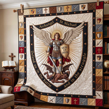 Saint Michael Quilted Blanket GFTOTP20514