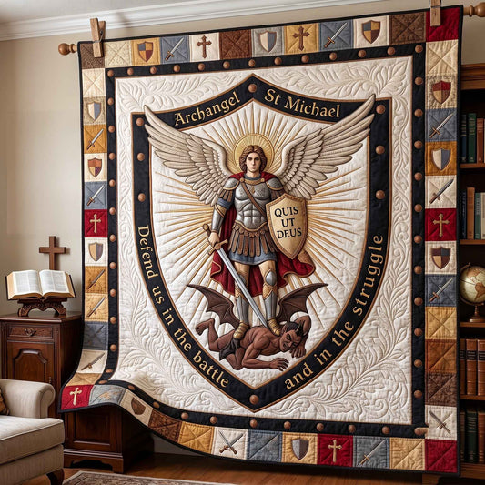 Saint Michael Quilted Blanket GFTOTP20514