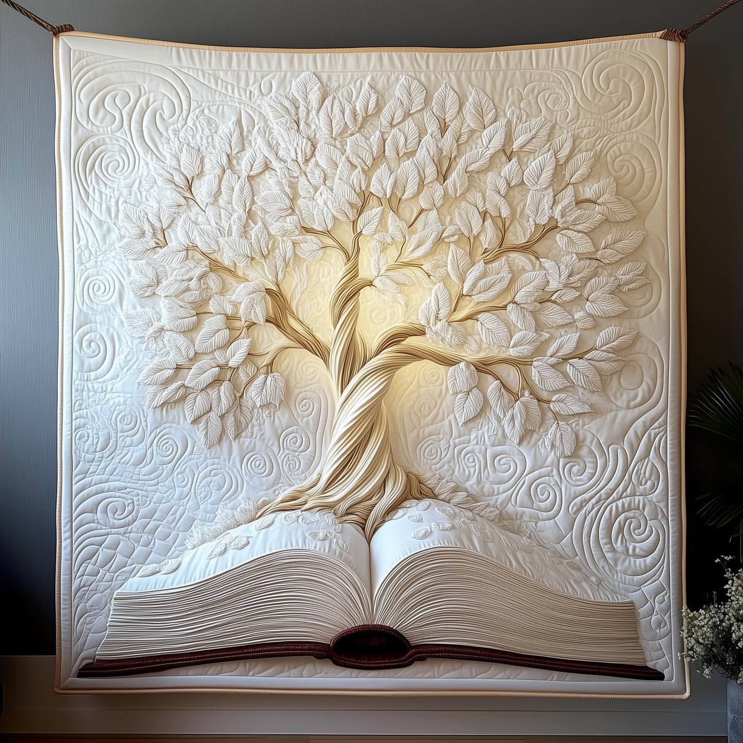 Whispers of the Forest Library Quilted Blanket GFTOTP2052