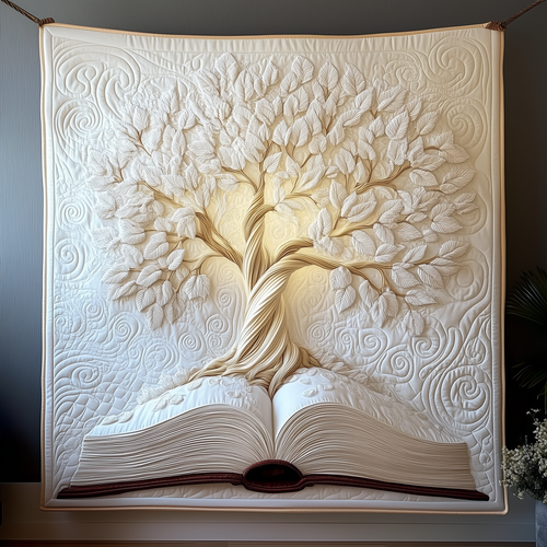 Whispers of the Forest Library Quilted Blanket GFTOTP2052