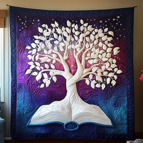 Whispers of the Forest Library Quilted Blanket GFTOTP2053