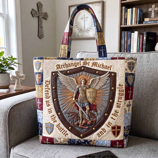 Saint Michael Quilted Tote Bag GFTOTP20540