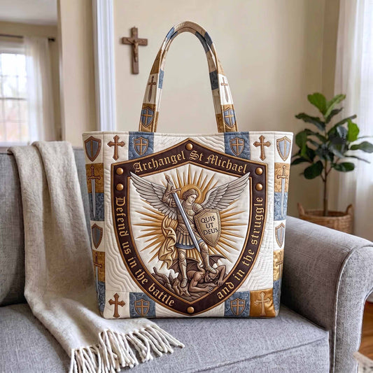 Saint Michael Quilted Tote Bag GFTOTP20541
