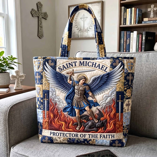 Saint Michael Quilted Tote Bag GFTOTP20542