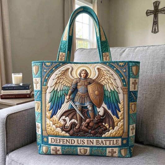 Saint Michael Quilted Tote Bag GFTOTP20544