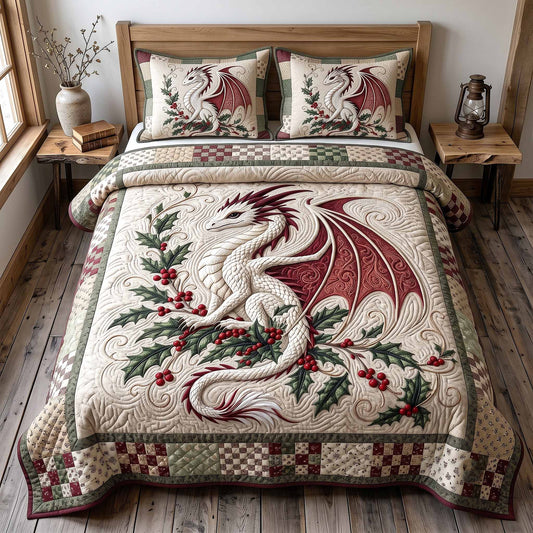 Winter Guardian 3-Piece Quilted Bedding Set GFTOTP20553