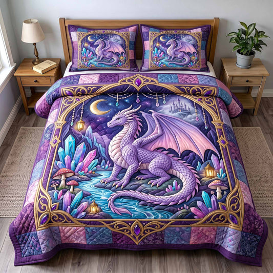 Fantasy Flame 3-Piece Quilted Bedding Set GFTOTP20556
