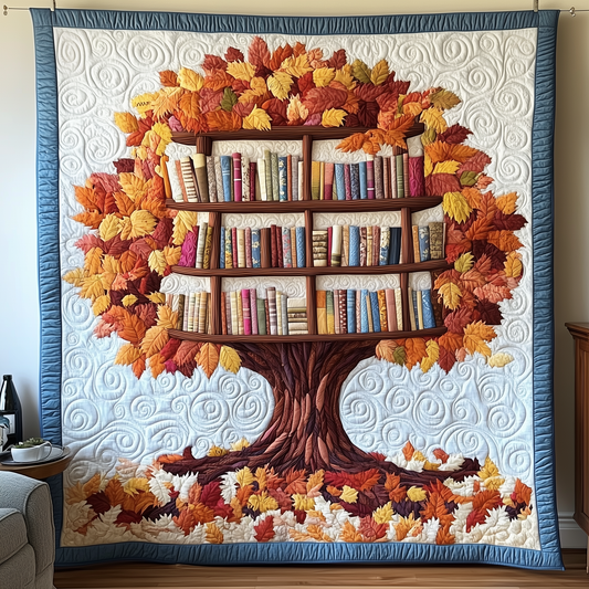 Whispers of the Forest Library Quilted Blanket GFTOTP2056