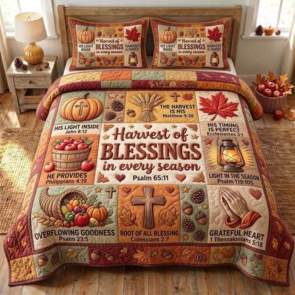 Harvest Of Blessings 3-Piece Quilted Bedding Set GFTOTP20571