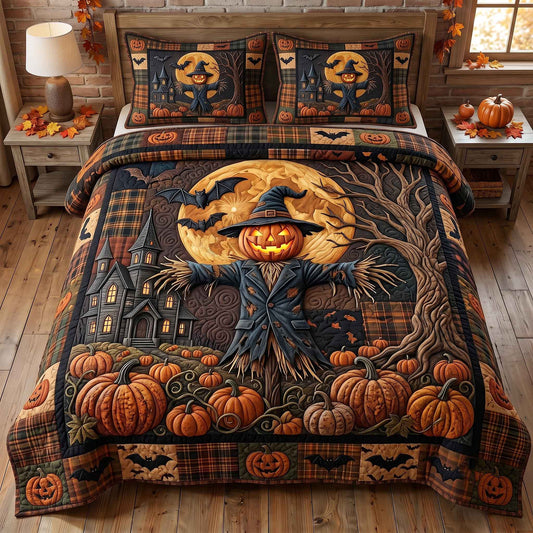 Harvest Haunts 3-Piece Quilted Bedding Set GFTOTP20576