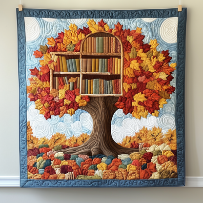 Whispers of the Forest Library Quilted Blanket GFTOTP2057