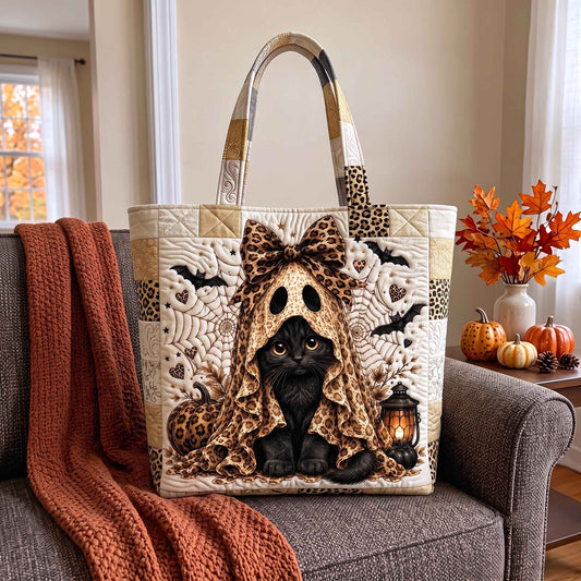 Black Cat Magic Quilted Tote Bag GFTOTP20586