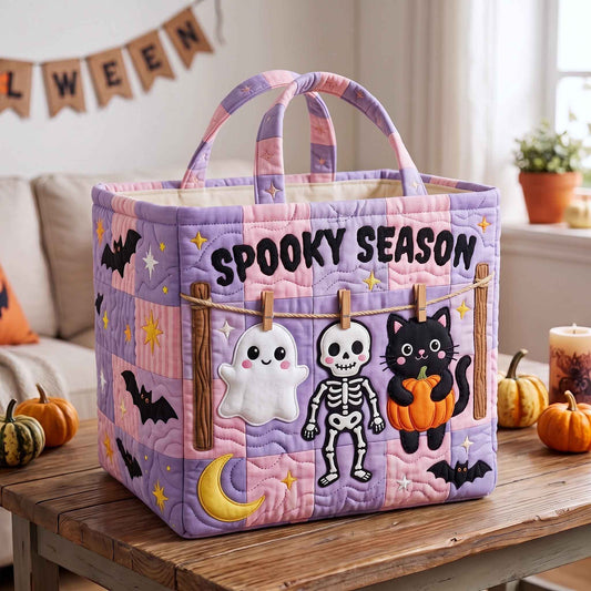 Spooky Season Quilted Storage Basket GFTOTP20612
