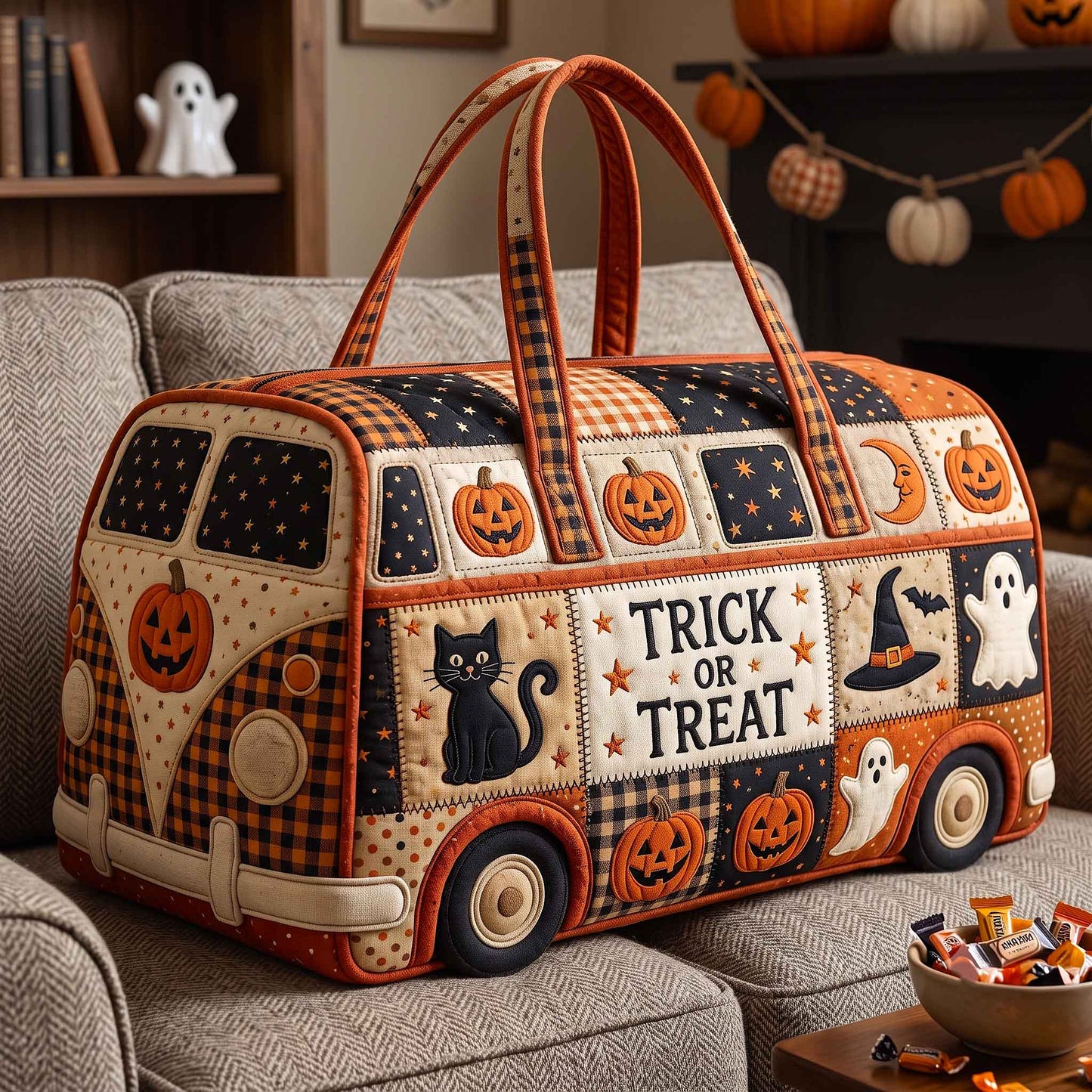 Haunted Roadtrip Quilted Duffle Bag GFTOTP20617