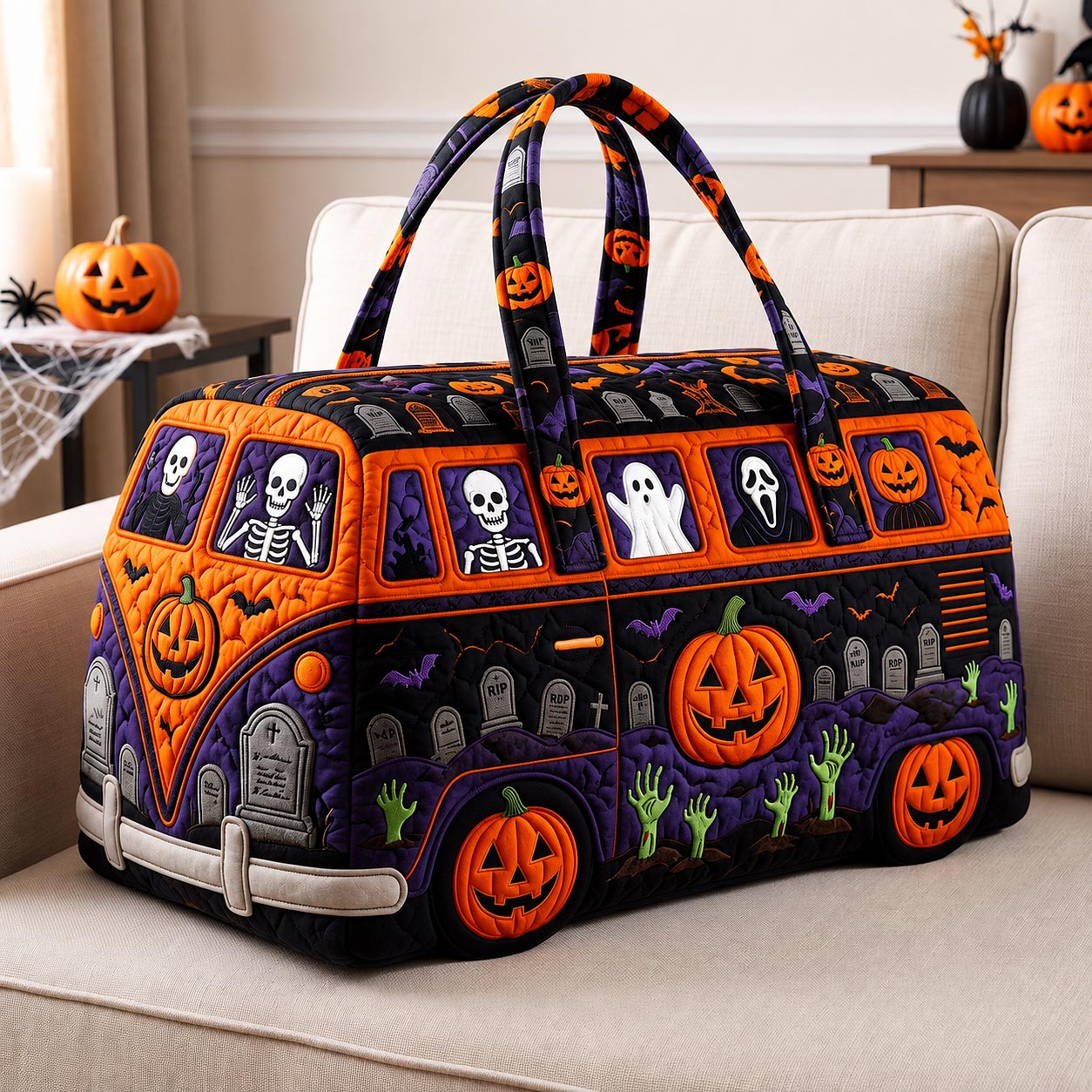 Haunted Roadtrip Quilted Duffle Bag GFTOTP20619