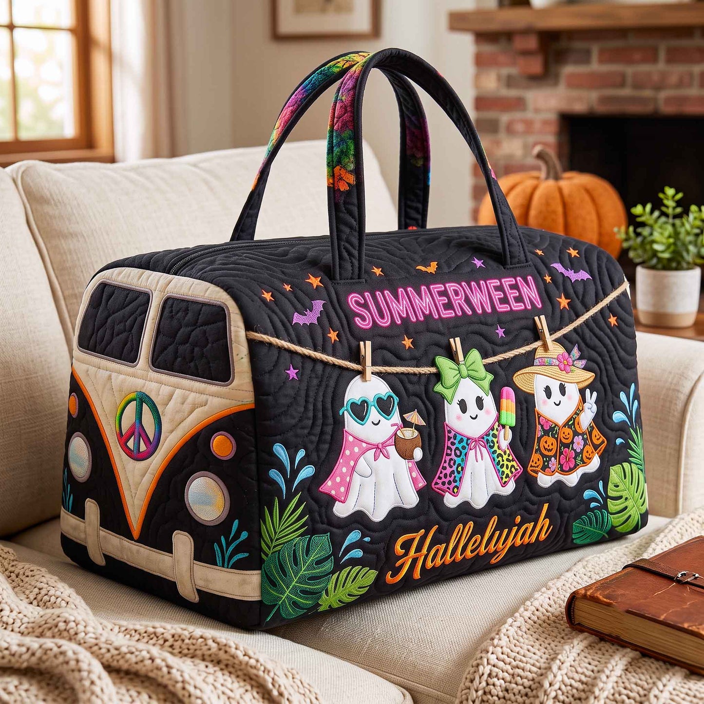 Summerween Ride Quilted Duffle Bag GFTOTP20625