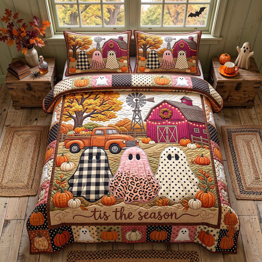 Pumpkin Hollow 3-Piece Quilted Bedding Set GFTOTP20631
