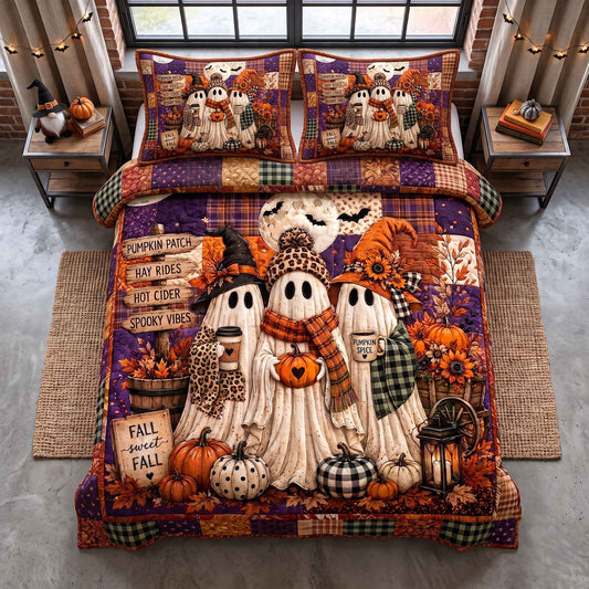 Boo Crew 3-Piece Quilted Bedding Set GFTOTP20633